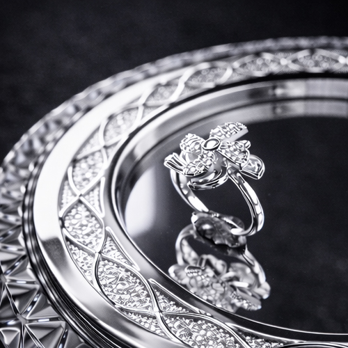 VISINORY IMPERIAL SILVER BLOOSOM RING - Image 5